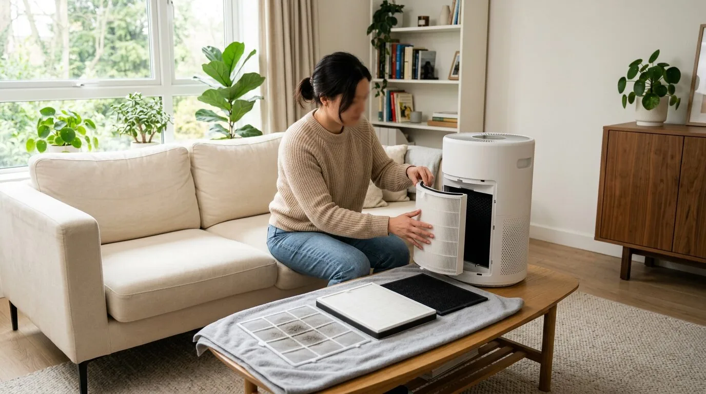 Air purifier filter types and functions in a home setting