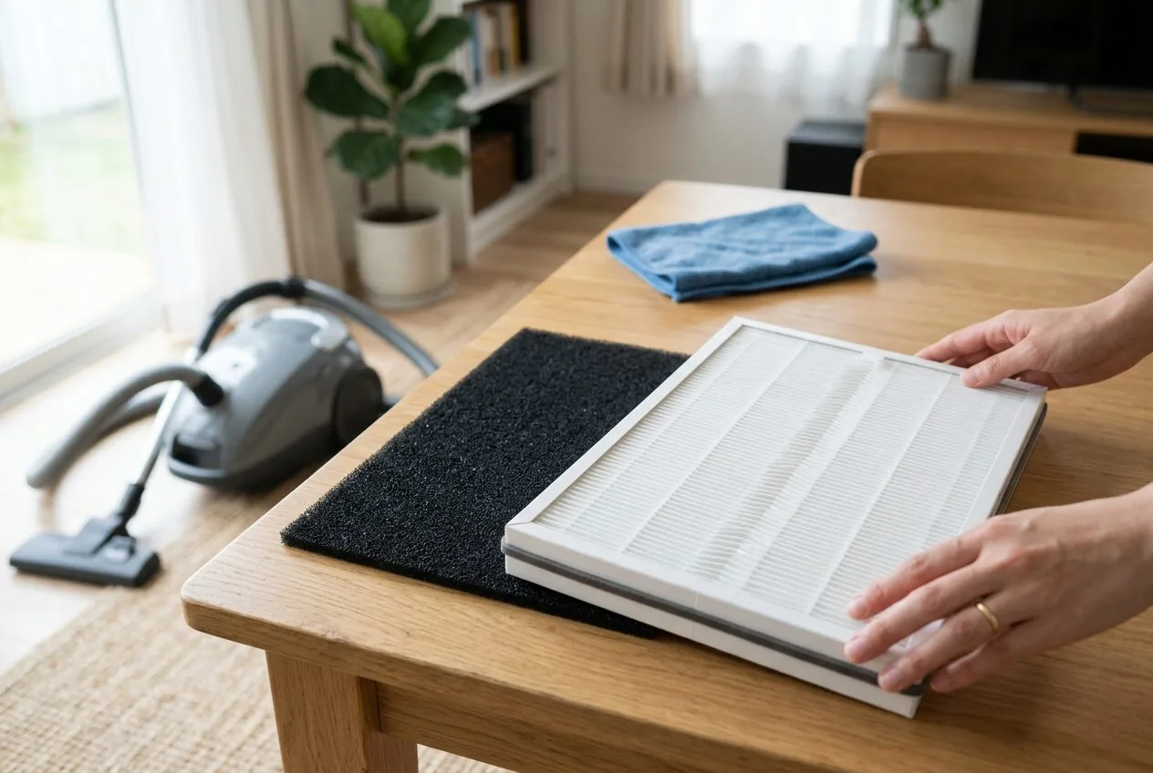 HEPA and carbon air purifier filter types